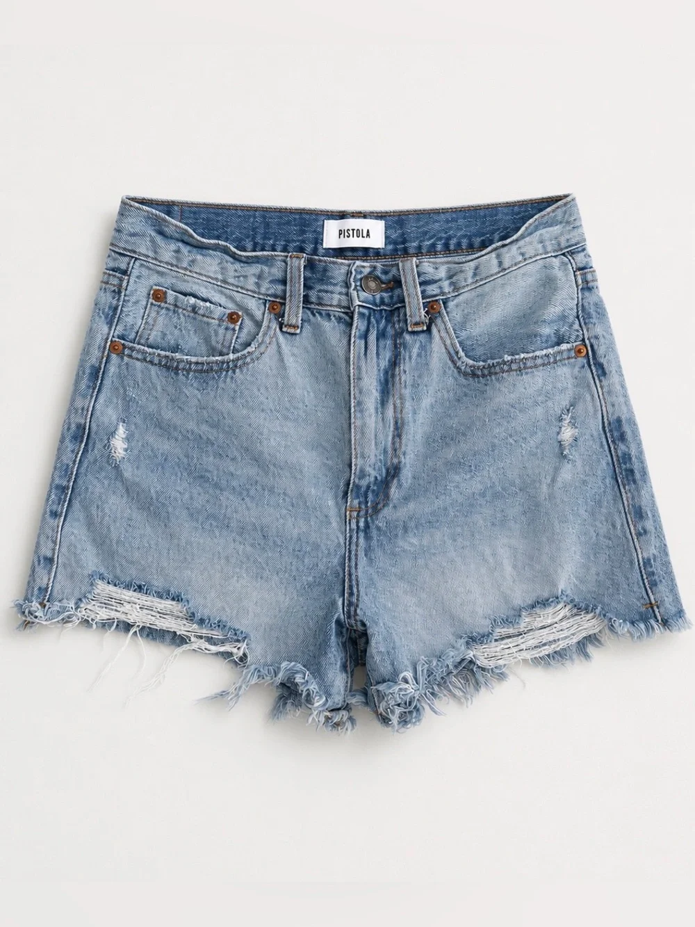 Pistola Maeve Super High Rise Cut Off Shorts 27